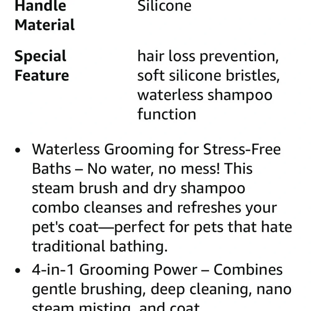 Waterless Cat dog rabbit Grooming kit brush mitt shampoo rechargeable massager